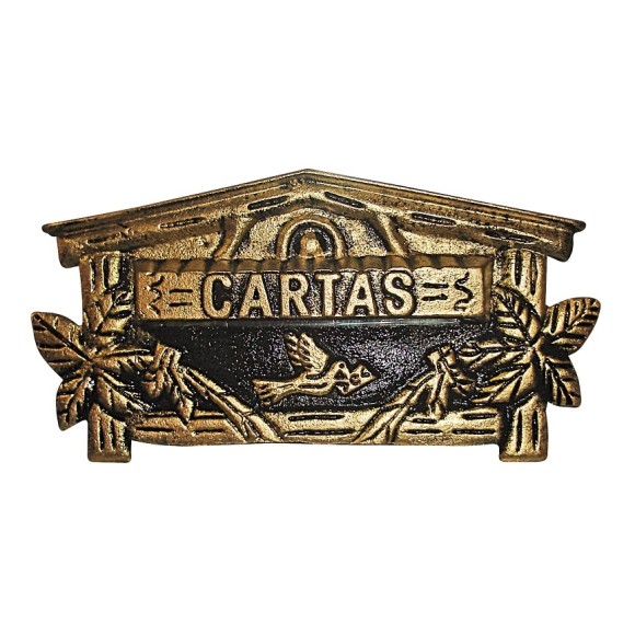 CAIXA CORREIO ALUMINIO COD  01 OURO