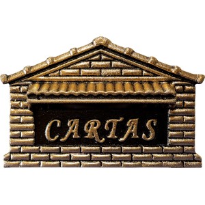 CAIXA CORREIO ALUMINIO COD  04 OURO