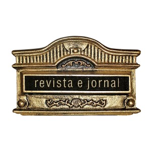 CAIXA CORREIO ALUMINIO COD  05 OURO