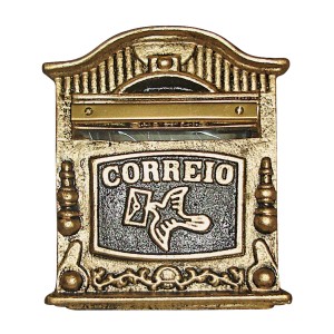 CAIXA CORREIO ALUMINIO COD 13 OURO