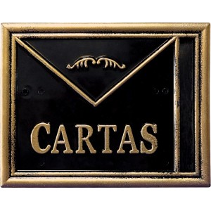 CAIXA CORREIO PLASTICA COD 27 P OURO